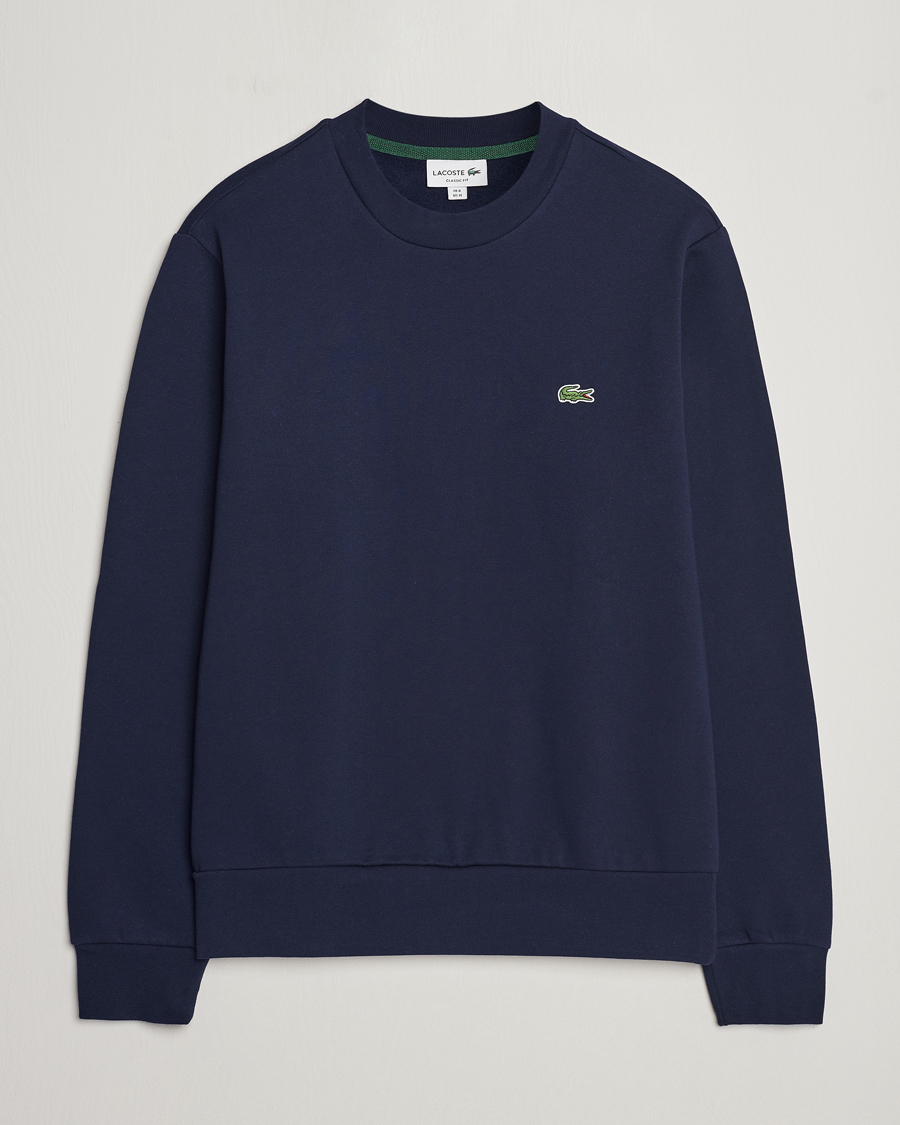 Men | Sweaters & Knitwear | Lacoste | Crew Neck Sweatshirt Navy Blue