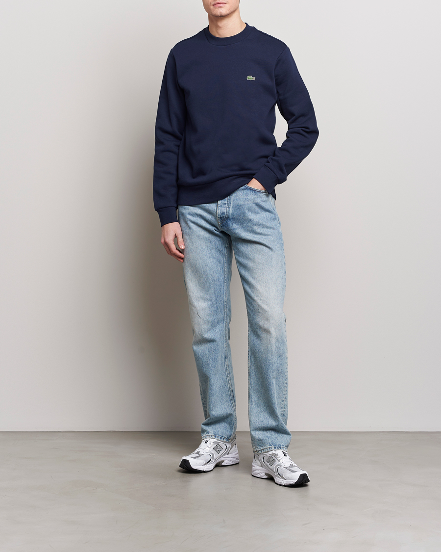 Men | Sweaters & Knitwear | Lacoste | Crew Neck Sweatshirt Navy Blue