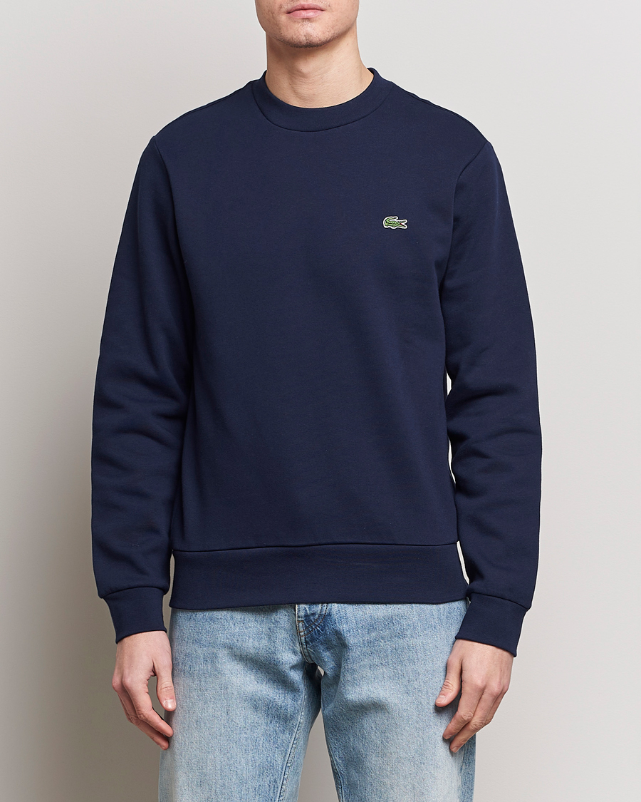 Men | Sweaters & Knitwear | Lacoste | Crew Neck Sweatshirt Navy Blue