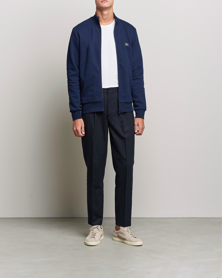 Men | Sweaters & Knitwear | Lacoste | Full Zip Sweater Navy