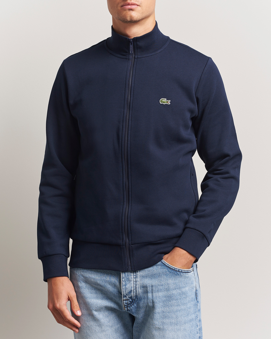 Men | Sweaters & Knitwear | Lacoste | Full Zip Sweater Navy