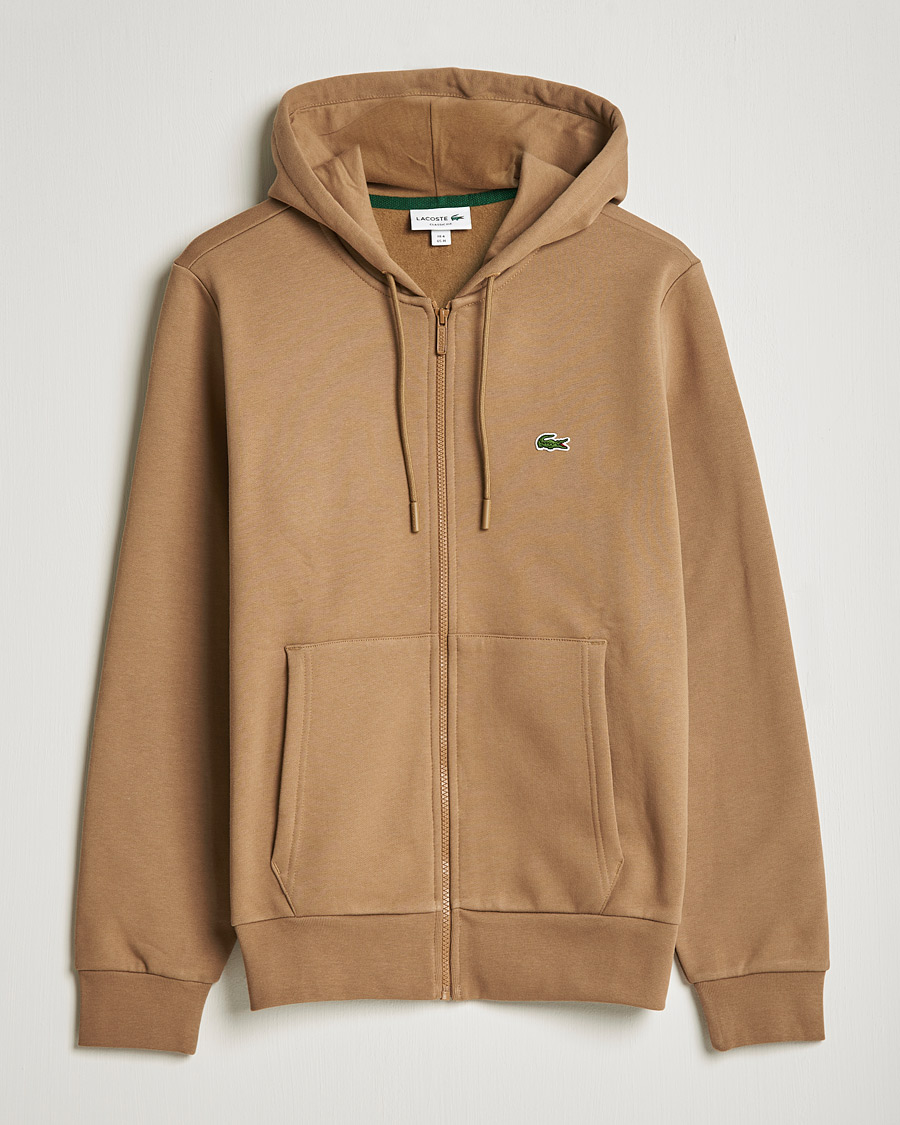 Men | Sweaters & Knitwear | Lacoste | Full Zip Hood Leafy