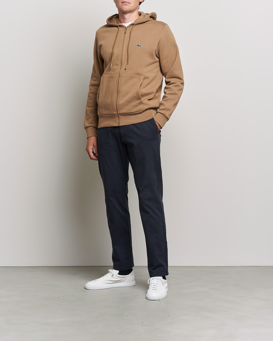 Men | Sweaters & Knitwear | Lacoste | Full Zip Hood Leafy