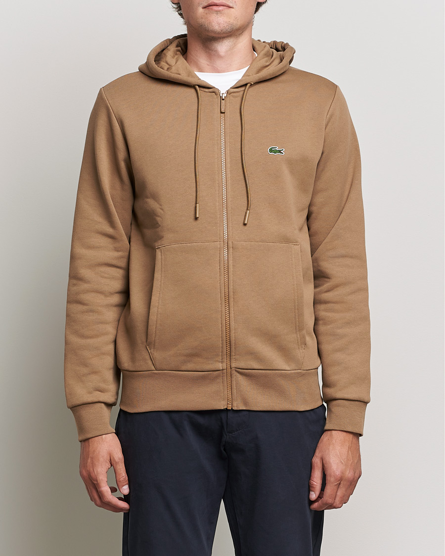Men | Sweaters & Knitwear | Lacoste | Full Zip Hood Leafy