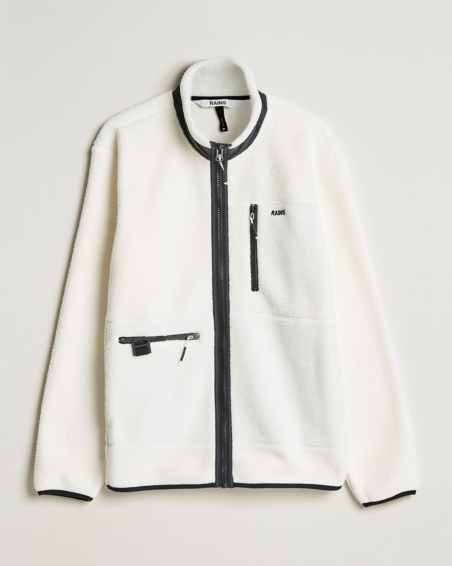 Men | Sweaters & Knitwear | RAINS | Heavy Fleece Full Zip Jacket Fossil