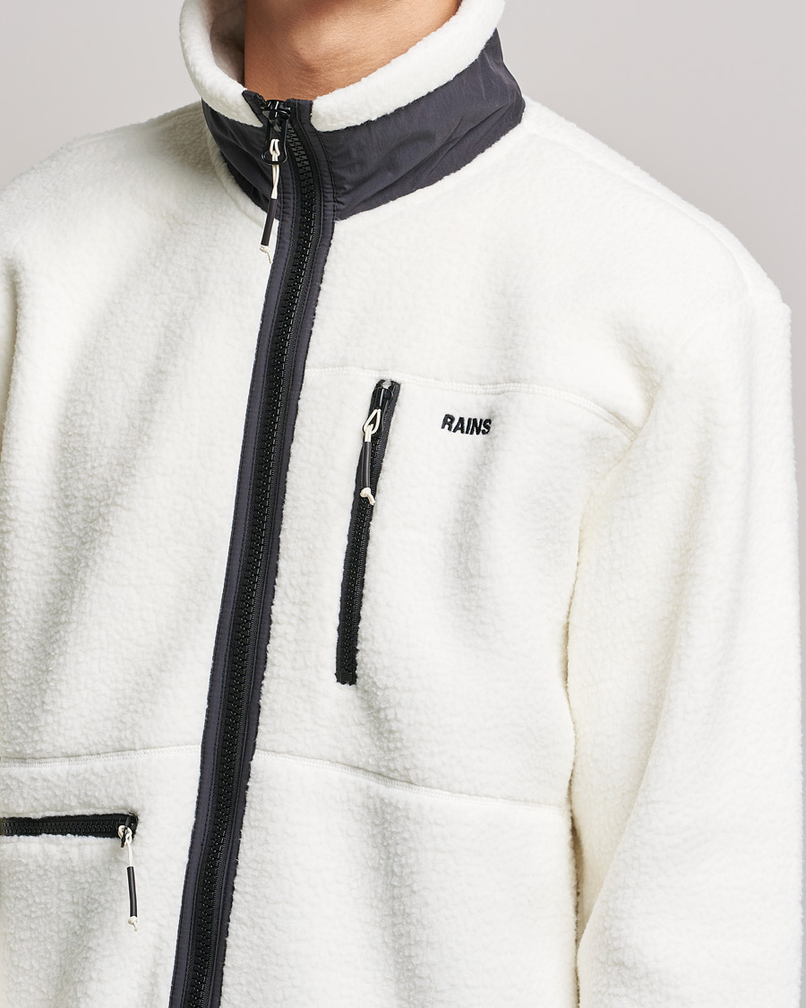 Men | Sweaters & Knitwear | RAINS | Heavy Fleece Full Zip Jacket Fossil