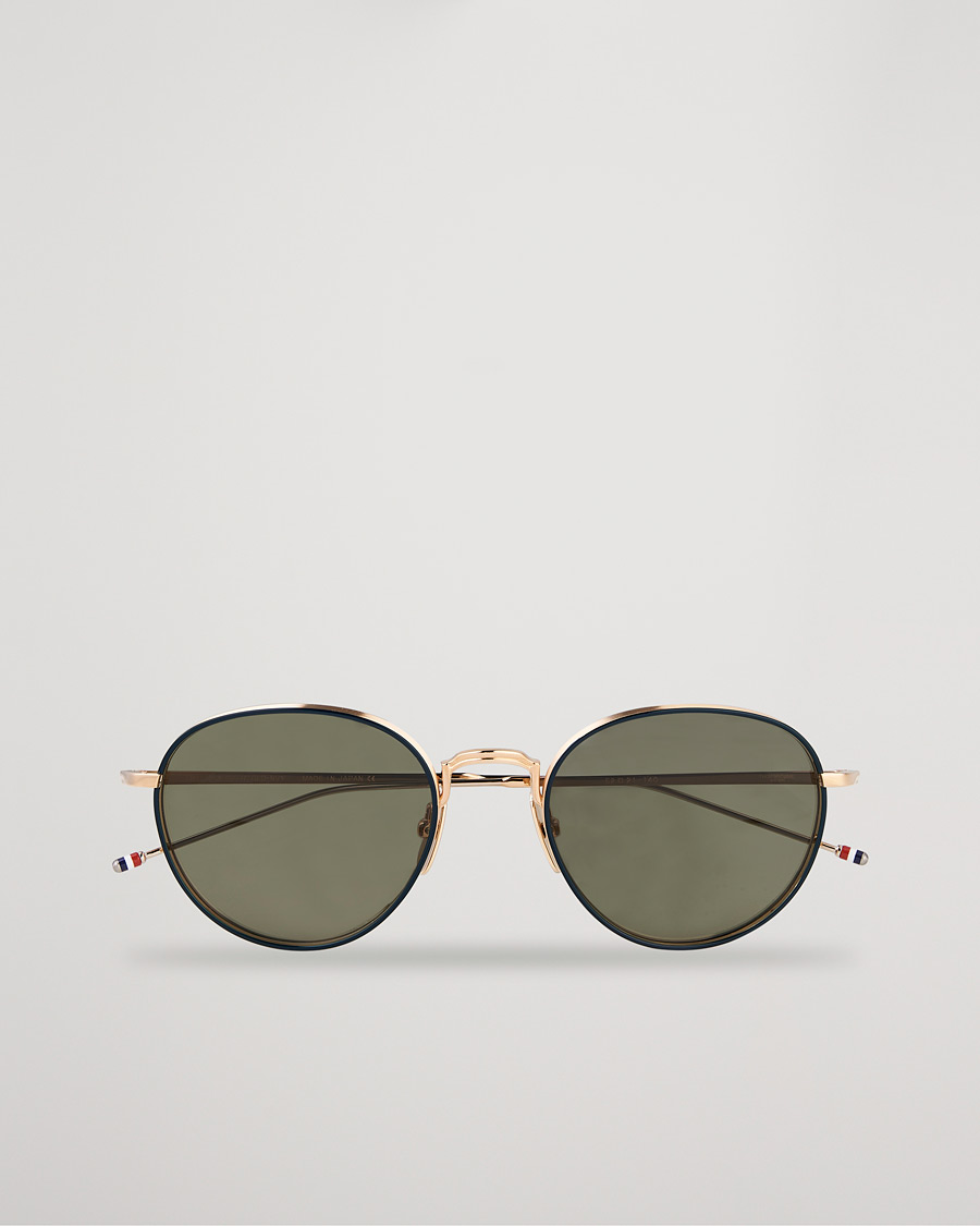Men | Sunglasses | Thom Browne | TB-S119 Sunglasses Navy/White Gold