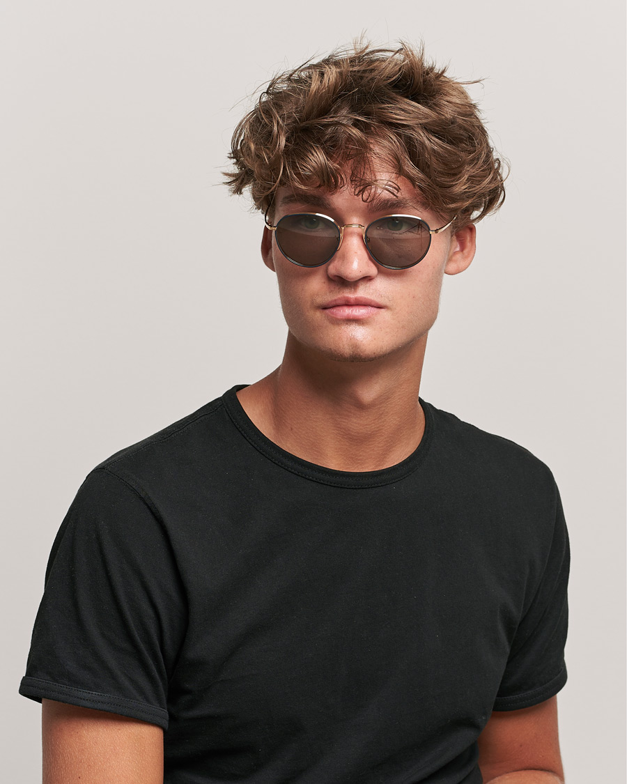 Men | Sunglasses | Thom Browne | TB-S119 Sunglasses Navy/White Gold