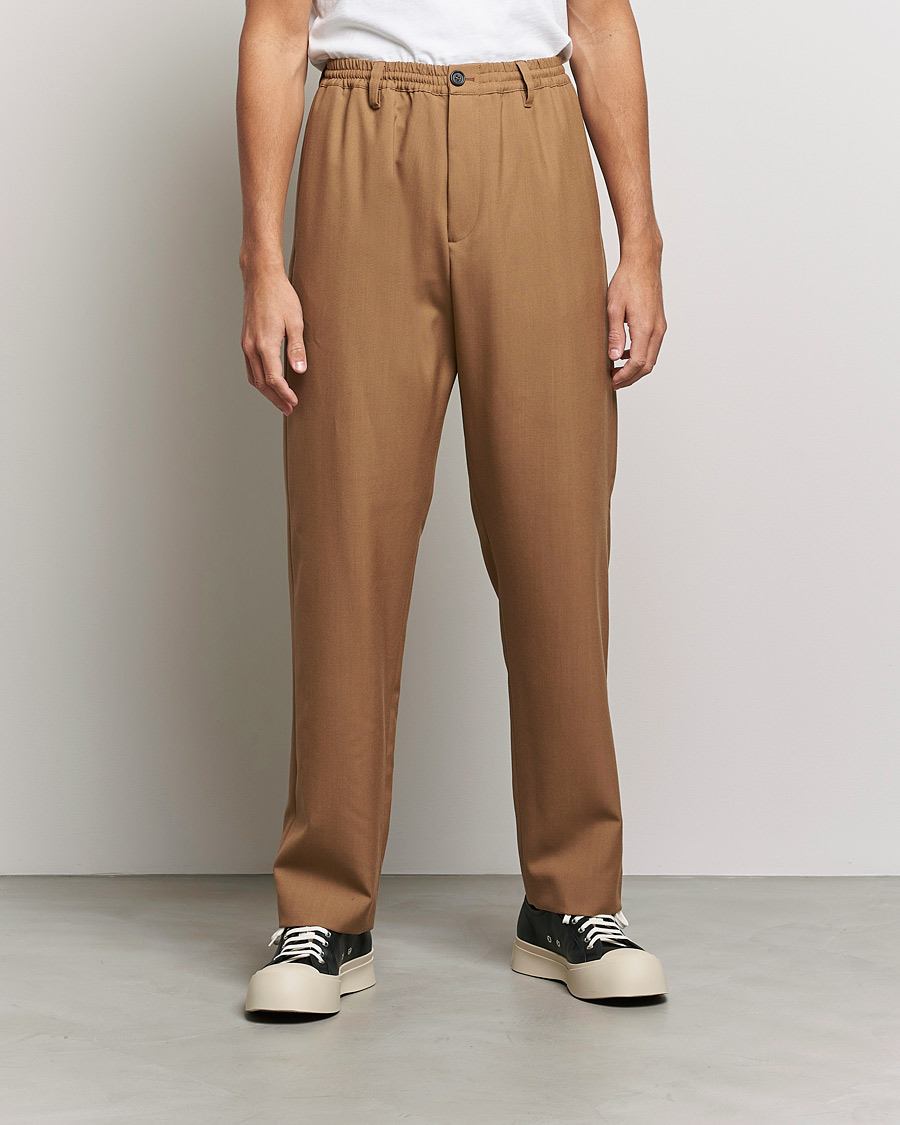 Men | Trousers | Marni | Tropical Wool Trousers Beige