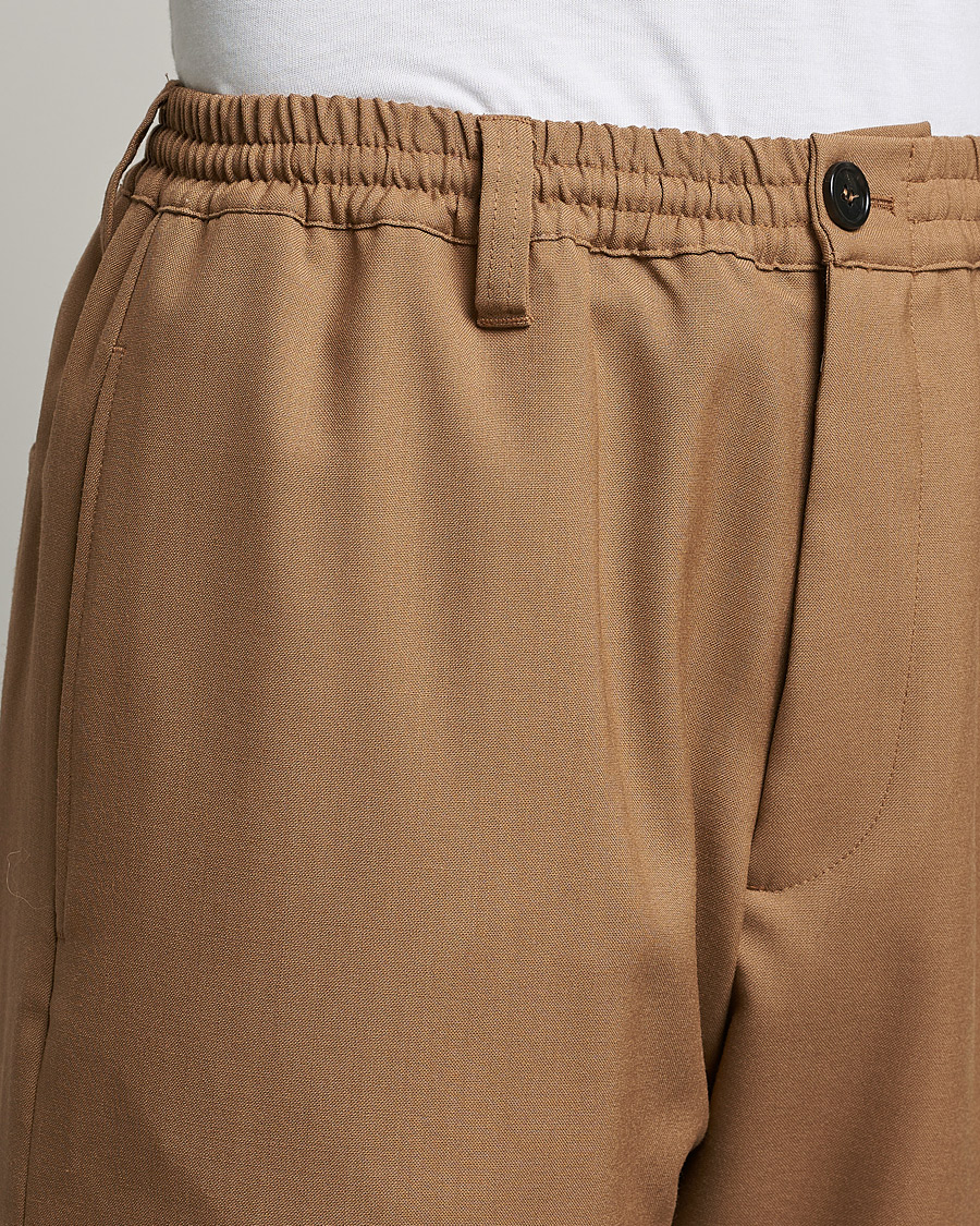Men | Trousers | Marni | Tropical Wool Trousers Beige