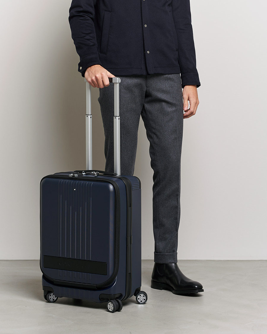 Men | Bags | Montblanc | Trolley Cabin w. Pocket 4 Wheels Blue