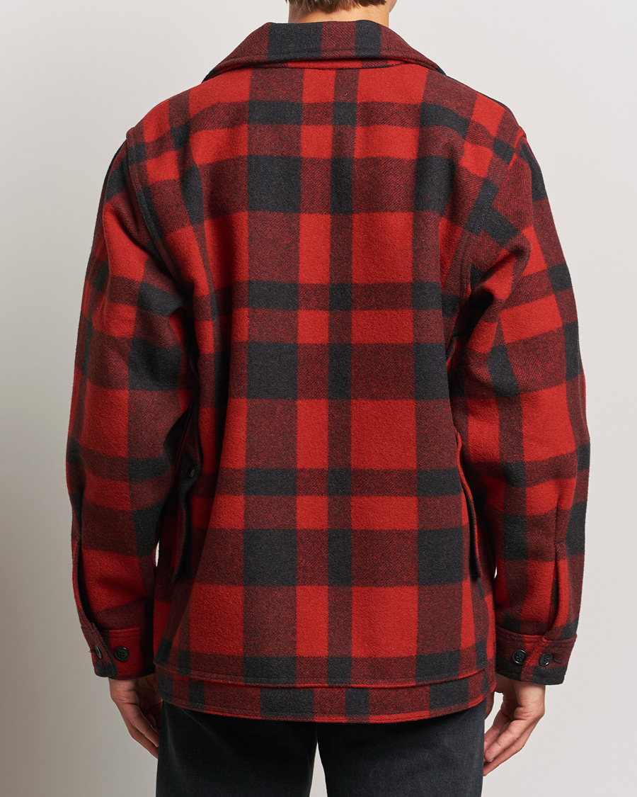 Men | Coats & Jackets | Filson | Mackinaw Wool Cruiser Red/Black Plaid