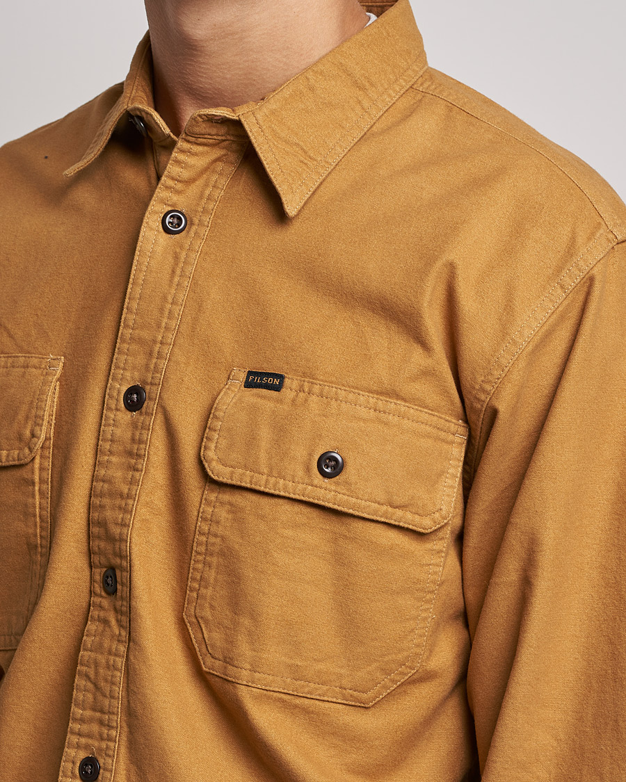 Men | Shirts | Filson | Field Flannel Shirt Nubuck Tan