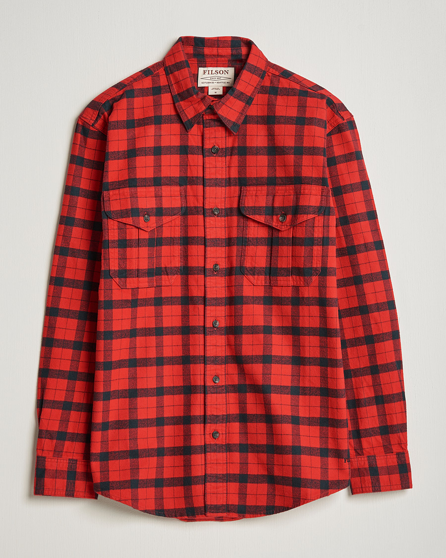 Men | Shirts | Filson | Alaskan Guide Shirt Red Black Plaid