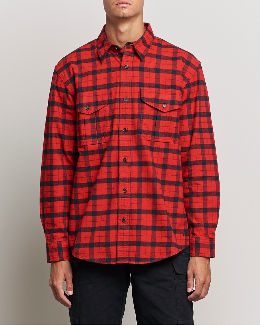 Men | Shirts | Filson | Alaskan Guide Shirt Red Black Plaid