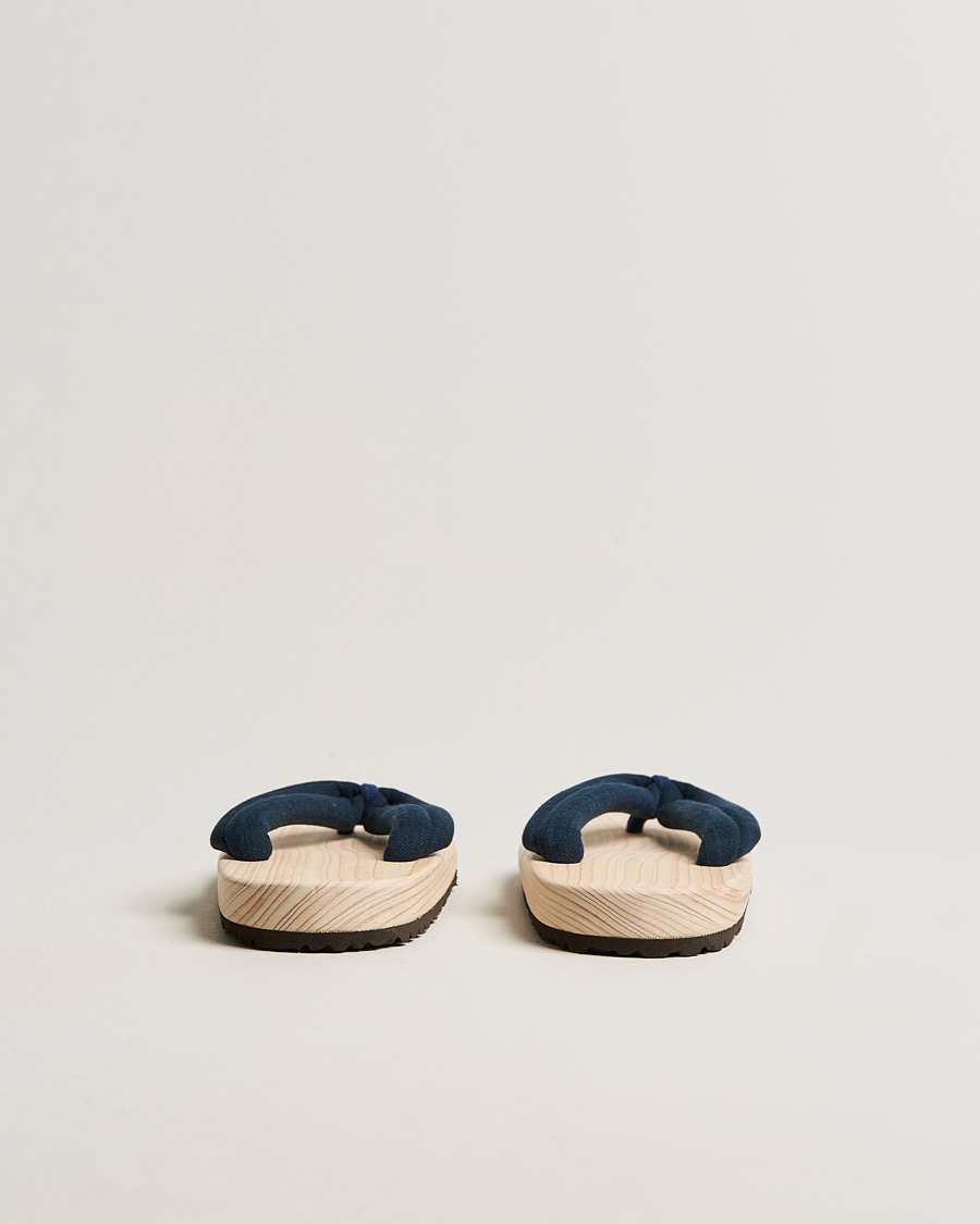 Men | Beams Japan Wooden Geta Sandals Navy | Beams Japan | Wooden Geta Sandals Navy