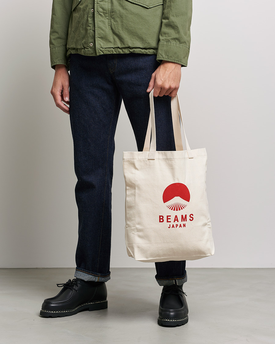 Men | Beams Japan x Evergreen Works Tote Bag White/Red | Beams Japan | x Evergreen Works Tote Bag White/Red