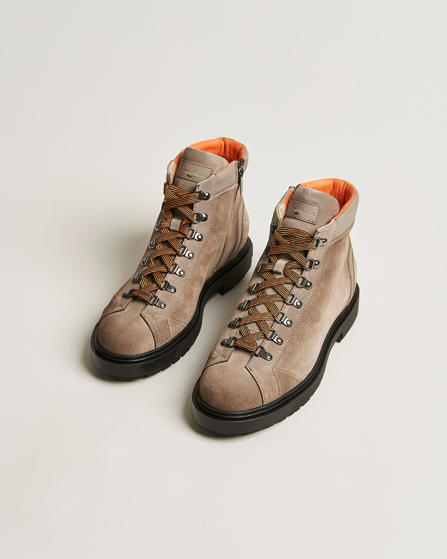 Men | Santoni Winter Boot Beige Suede | Santoni | Winter Boot Beige Suede