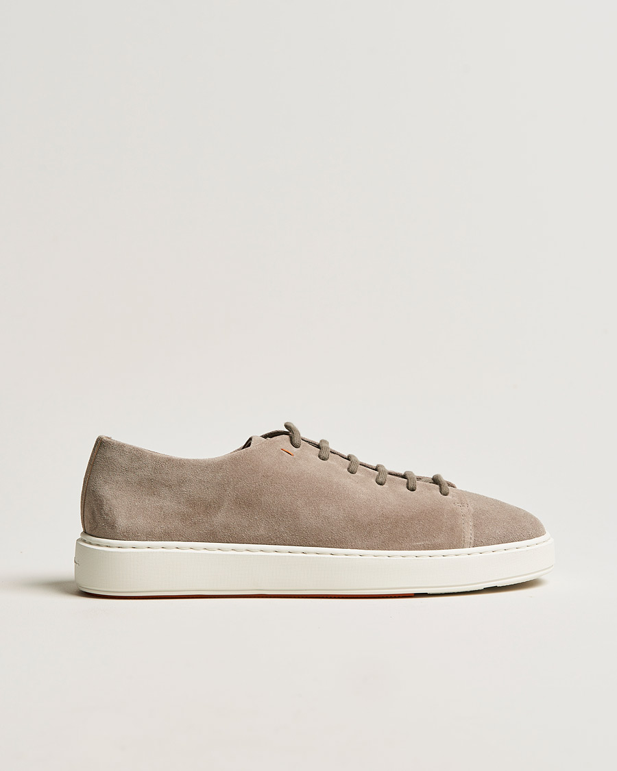 Men | Santoni Cleanic Sneakers Beige Suede | Santoni | Cleanic Sneakers Beige Suede