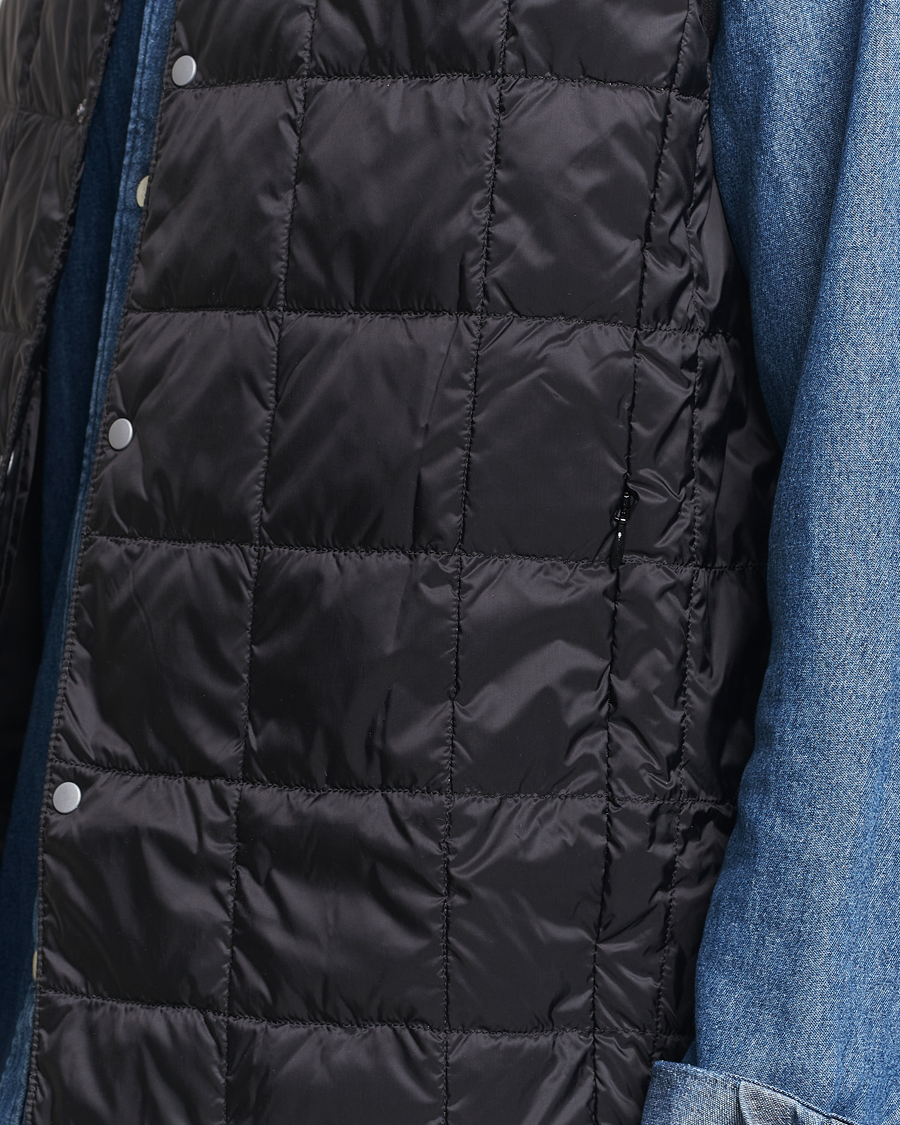 Men | Coats & Jackets | TAION | V-Neck Lightweight Down Vest Black