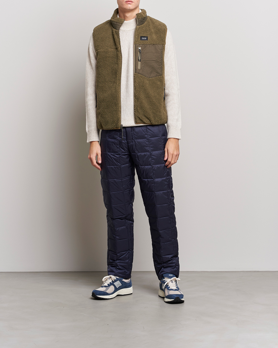 Men | Trousers | TAION | Regular Straight Down Pants Navy