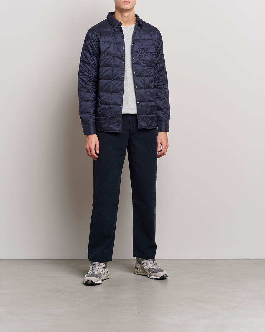 Men | Shirts | TAION | Lightweight Down Shirt Navy