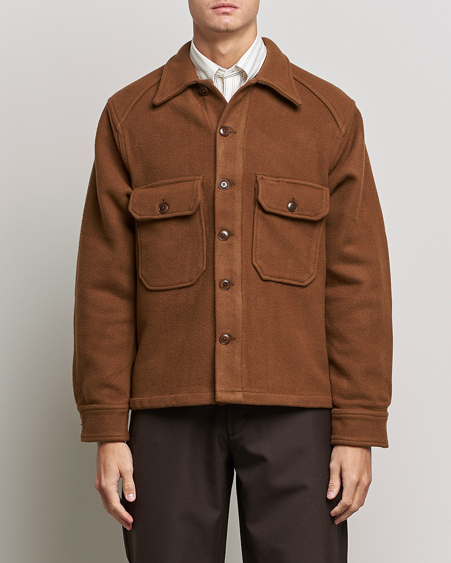 Men | Coats & Jackets | Sunflower | Wool Shirt Jacket Brown