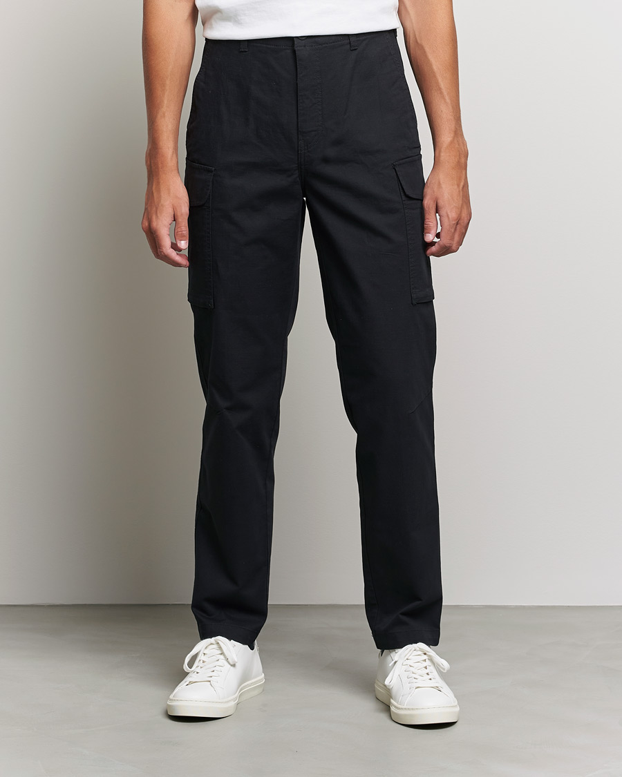 Men | Trousers | Dockers | Tapered Cotton Cargo Pant Black