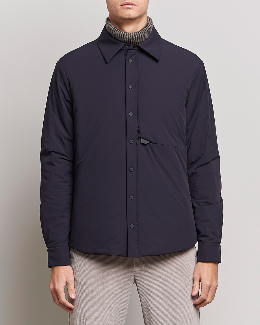 Men | Coats & Jackets | SEASE | Gate Padded Overshirt Navy
