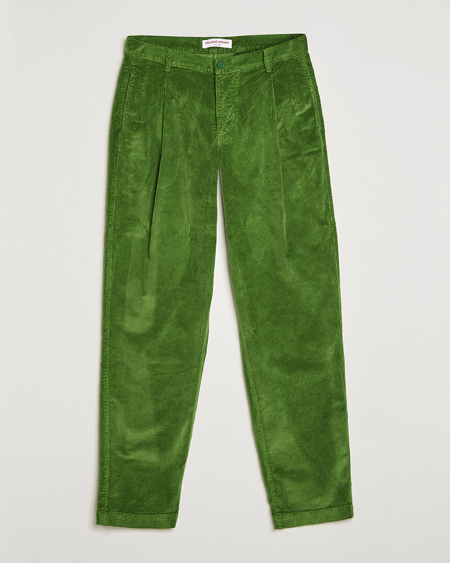 Men | Trousers | Orlebar Brown | Dunmore Cotton Cord Trousers Conifer