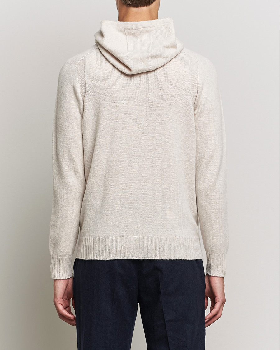 Men | Sweaters & Knitwear | Gran Sasso | Wool Hoodie Cream