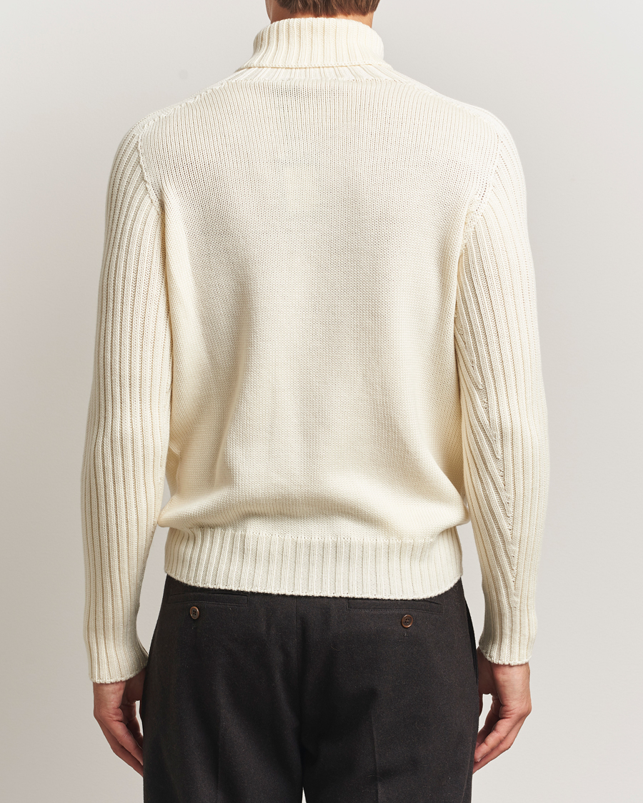 Men | Sweaters & Knitwear | Gran Sasso | Rainwool Rollneck White