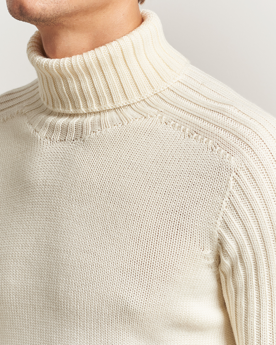 Men | Sweaters & Knitwear | Gran Sasso | Rainwool Rollneck White