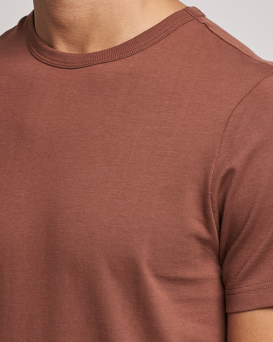 Men | T-Shirts | Merz b. Schwanen | 1950s Classic Loopwheeled Tee Tan