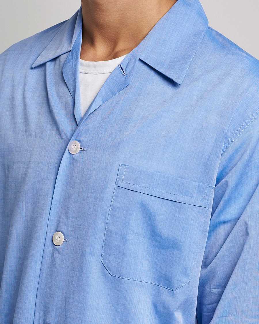 Men | Derek Rose Cotton Pyjama Set Blue | Derek Rose | Cotton Pyjama Set Blue