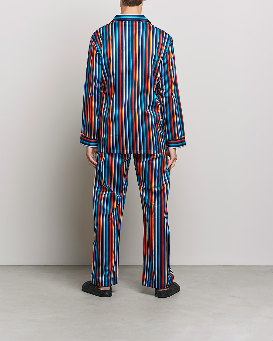 Men | Pyjamas & Robes | Derek Rose | Striped Cotton Pyjama Set Multi