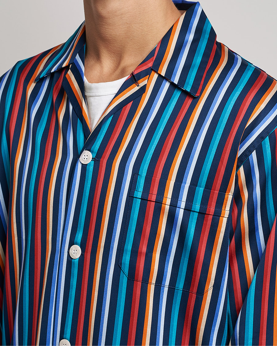 Men | Pyjamas & Robes | Derek Rose | Striped Cotton Pyjama Set Multi