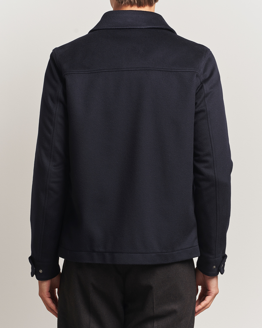 Men | Coats & Jackets | Herno | Cashmere Overshirt Navy