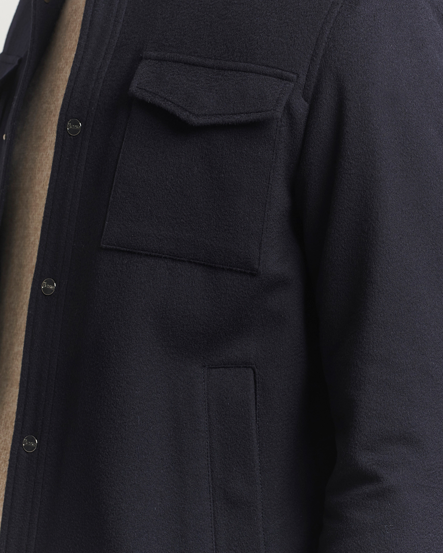 Men | Coats & Jackets | Herno | Cashmere Overshirt Navy