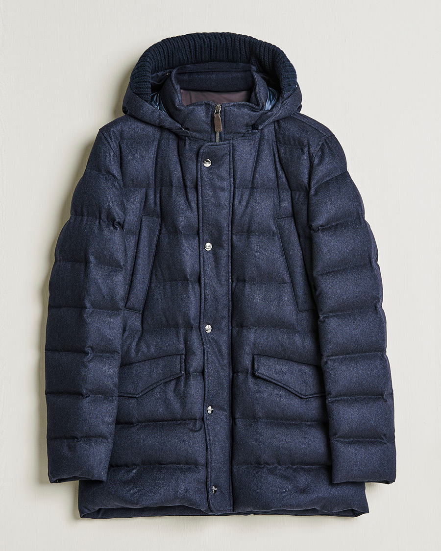 Men | Coats & Jackets | Herno | Cashmere Parka Navy