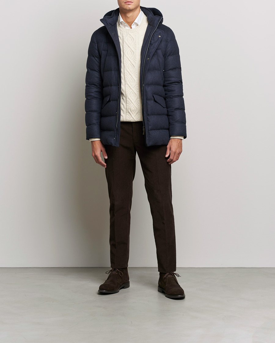 Men | Coats & Jackets | Herno | Cashmere Parka Navy