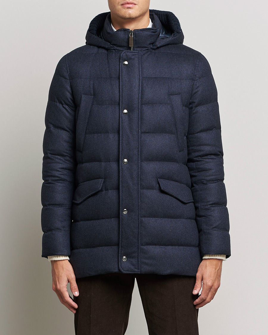 Men | Coats & Jackets | Herno | Cashmere Parka Navy