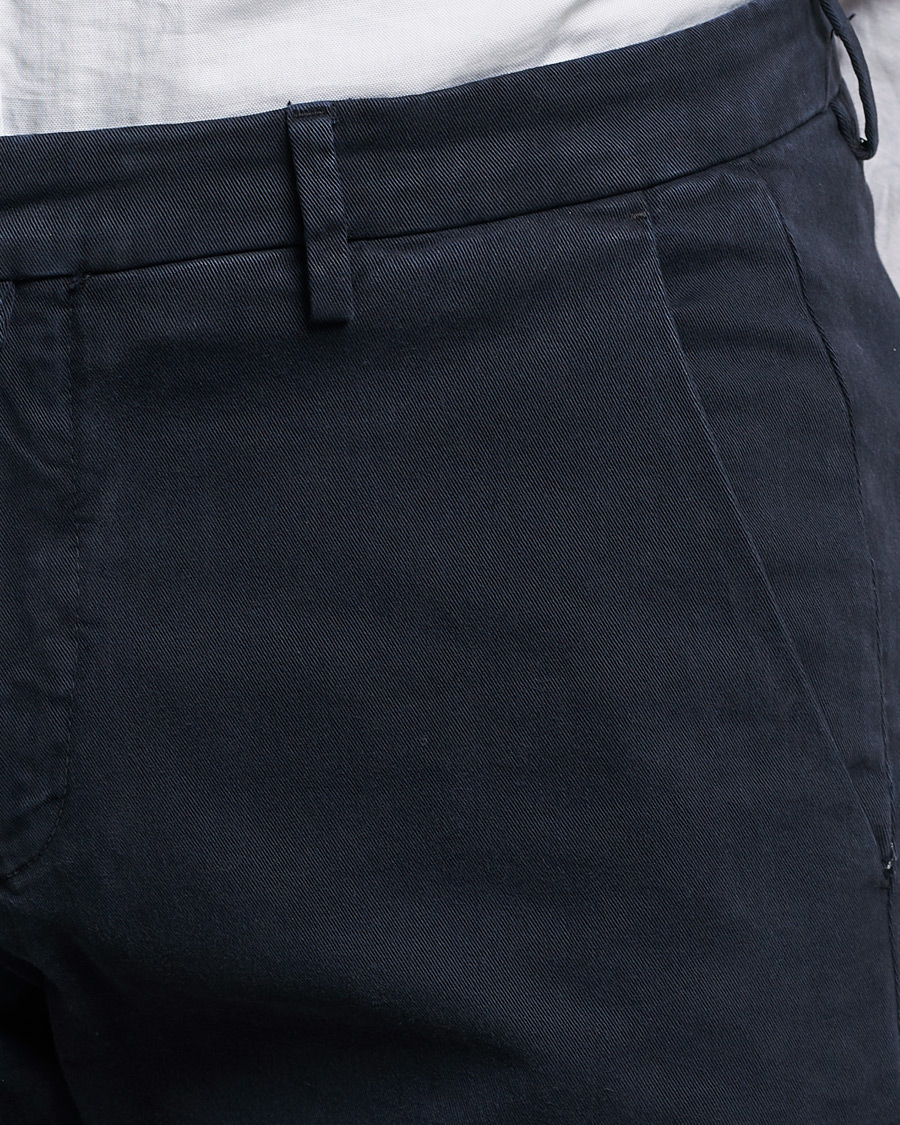 Men | Trousers | Briglia 1949 | Slim Fit Cotton Stretch Chino Navy