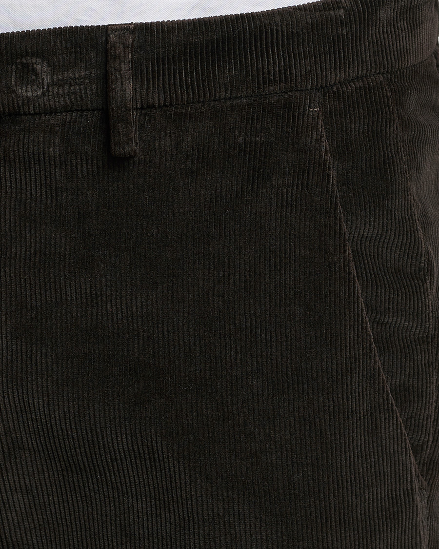 Men | Trousers | Briglia 1949 | Slim Fit Corduroy Trousers Dark Brown