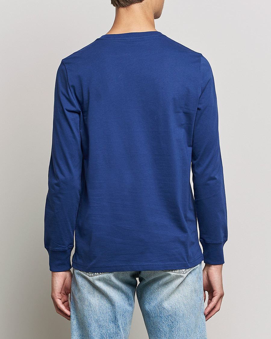 Men | T-Shirts | PS Paul Smith | Zebra Organic Cotton Long Sleeve T-Shirt Navy