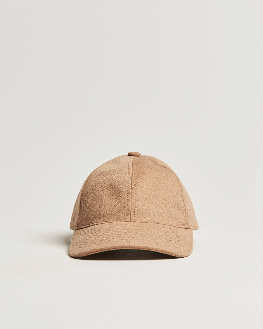 Men | Hats & Caps | Varsity Headwear | Cashmere Soft Front Baseball Cap Camel