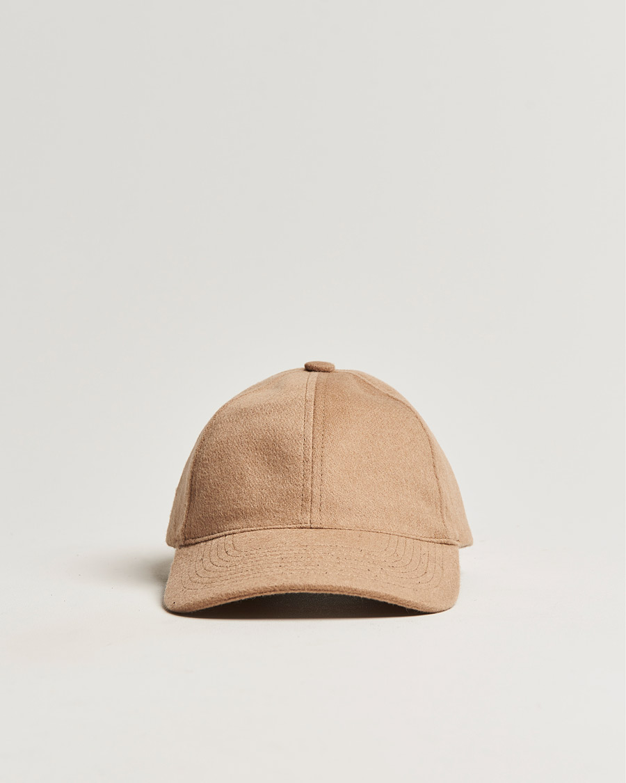 Men | Hats & Caps | Varsity Headwear | Cashmere Soft Front Baseball Cap Camel