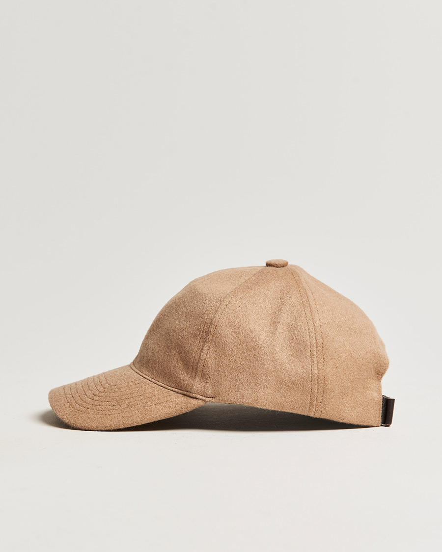 Men | Hats & Caps | Varsity Headwear | Cashmere Soft Front Baseball Cap Camel