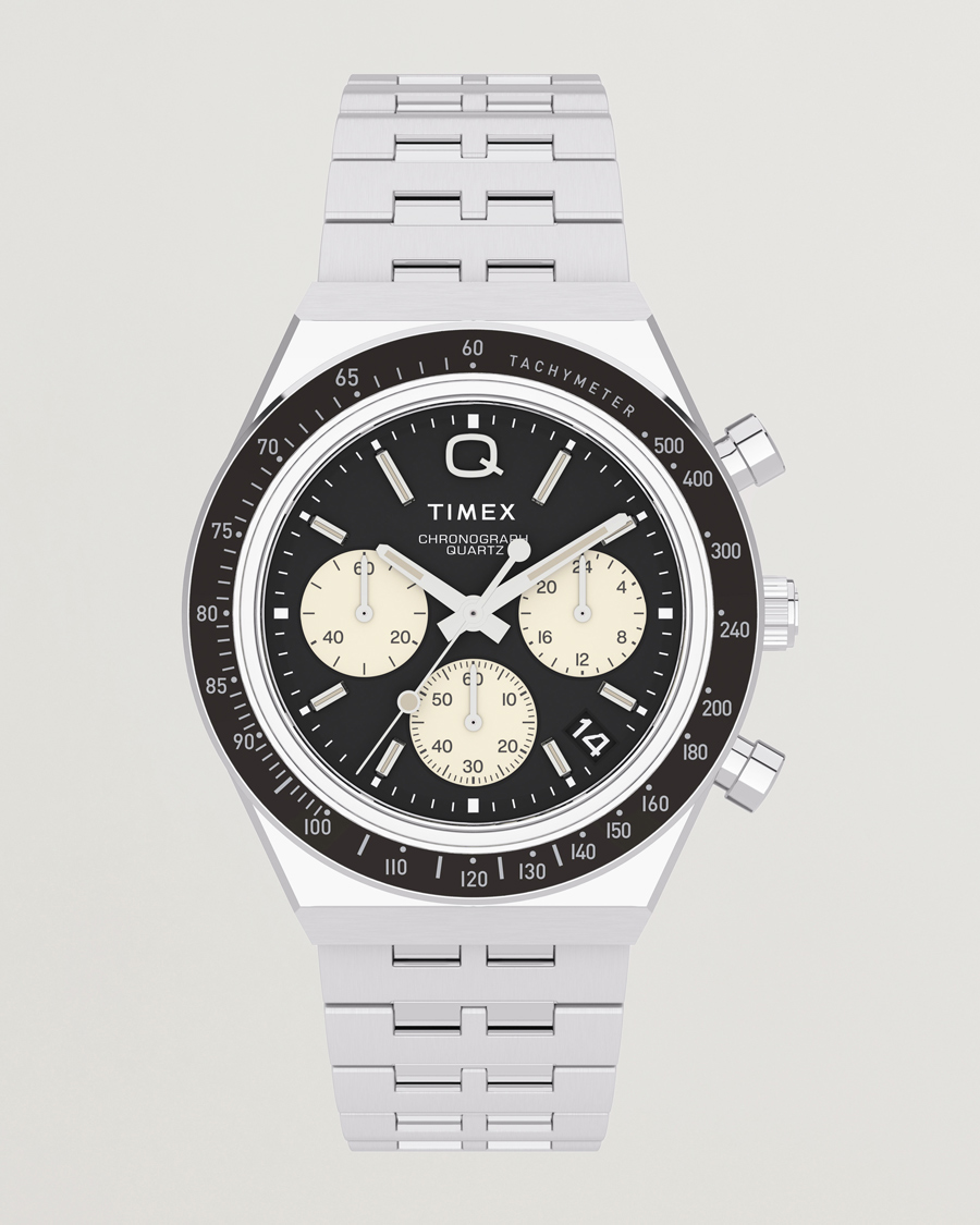 Men | Timex Q Chronograph 40mm Black Dial | Timex | Q Chronograph 40mm Black Dial