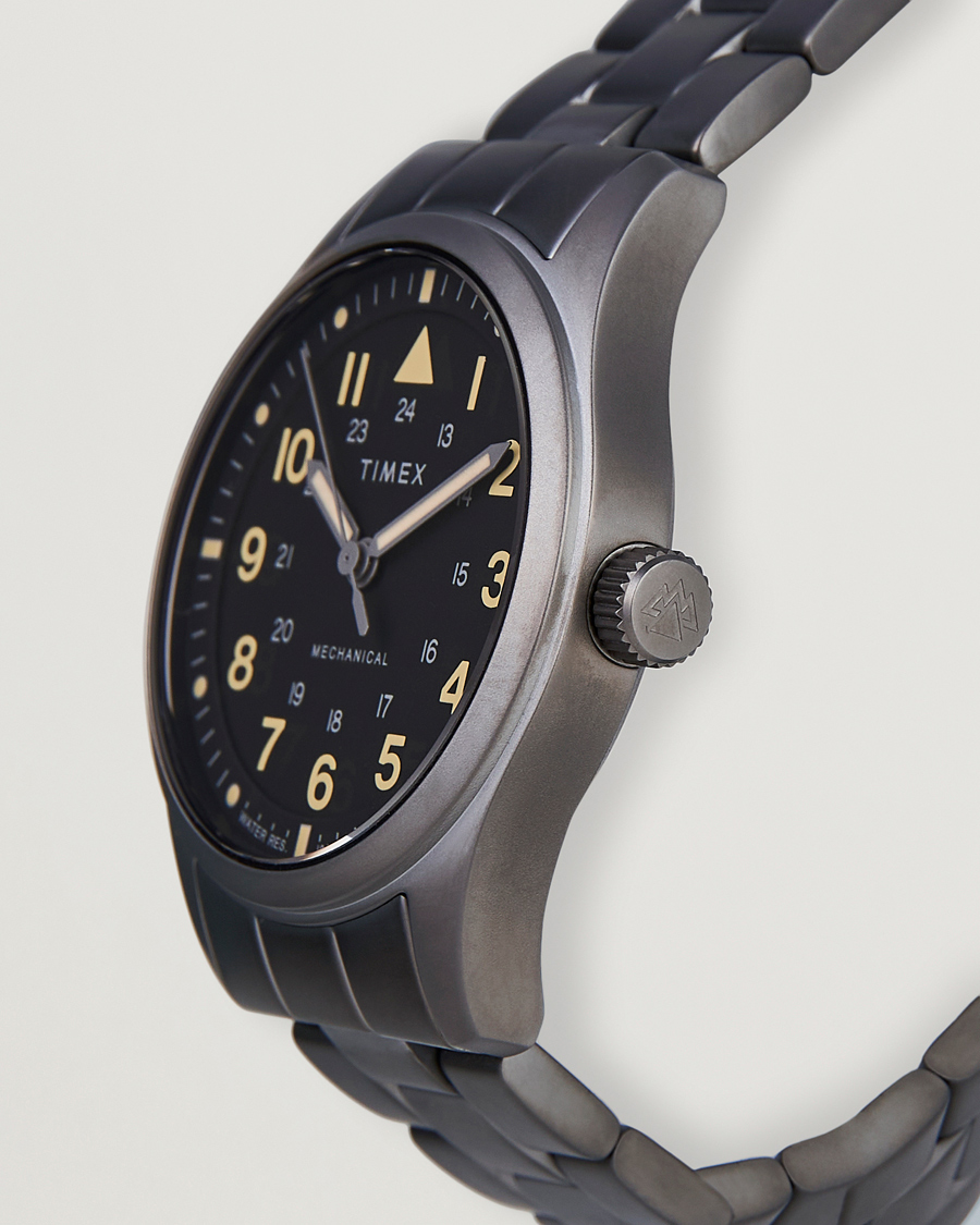 Men | Timex Field Post Mechanical Watch 38mm Gunmetal Finish | Timex | Field Post Mechanical Watch 38mm Gunmetal Finish